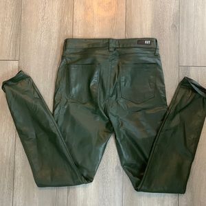 KUT size 6 mid rise green high rise jeans
